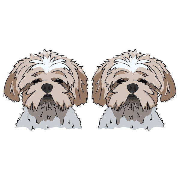 Signmission Shih Tzu Dog Decal, Dog Lover Decor Vinyl Sticker D-18-Shih Tzu - main